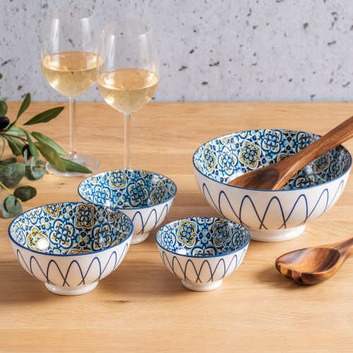 tola porcelain avlor mixed bowl set