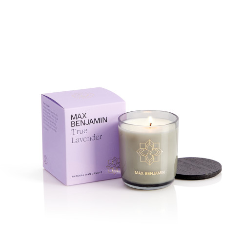 Irish-made luxury calming lavender-scented 210g candle, burn time of 40 hours.