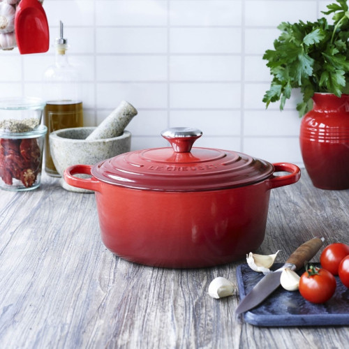 Le Creuset Round Casserole 24cm - Cerise