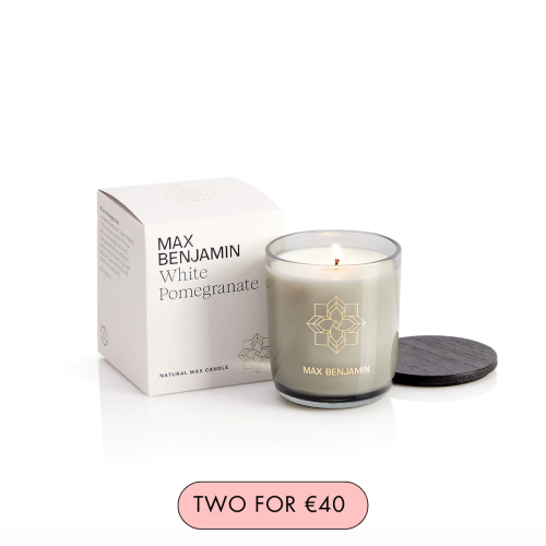 Max Benjamin White Pomegranate Luxury Candle