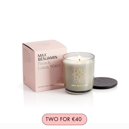 Max Benjamin French Linen Water Luxury Candle