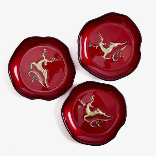 Reindeer Nibbles Dish Set of 3 