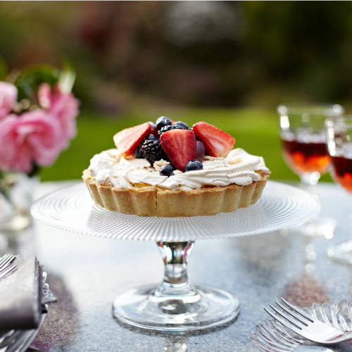 glass cake stand