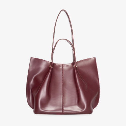 Loren Shopper Tote - Burgundy