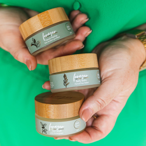 headache reliever with peppermint, sweet orange, and lavender essential oils. 