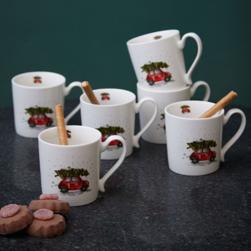 Driving Home Mugs – Set of Six 