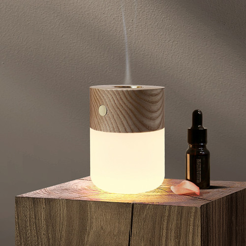 Smart Diffuser Lamp on a Grey Background.