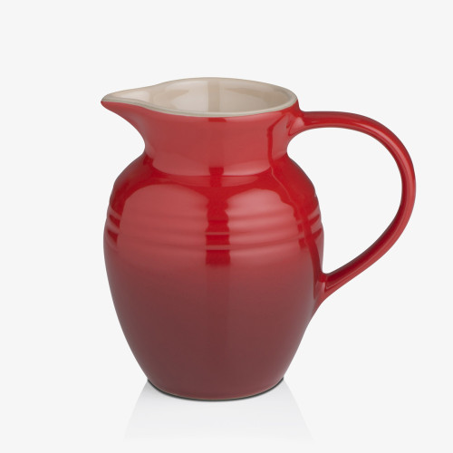 le creuset stoneware jug in cerise 