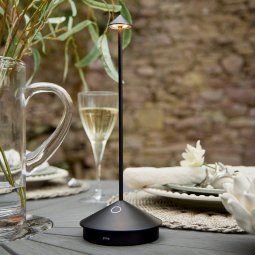 Pina Rechargeabe Table Lamp in Black