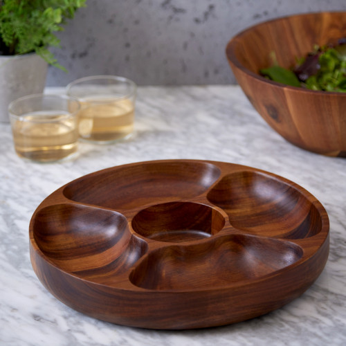 Round Chip And Dip Server