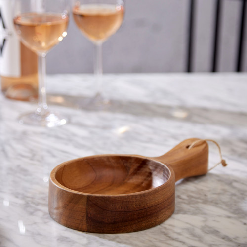 Acacia Salad Bowl With Handle