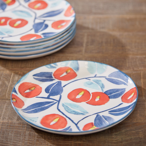 Sienna Plate Red - Set Of 6