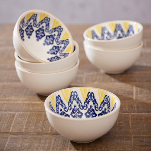 Sienna 15Cm Bowl Yellow Set Of 6