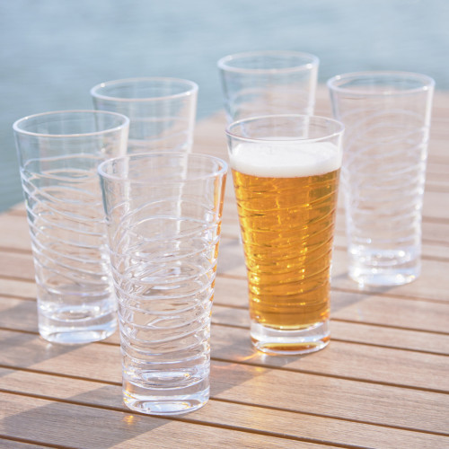 linea acrylic beverage tumble in a set of 6