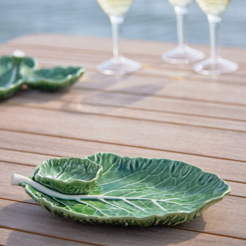 Cabbage Chip & Dip Bowl