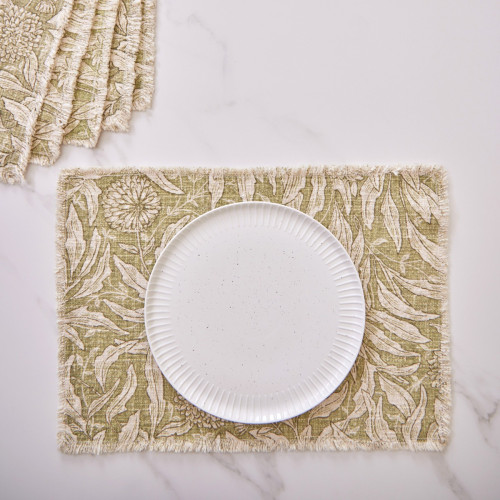 Green Leaf Placemat-Set of 6