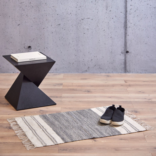 Sunisa Grey Stripe Floor Mat