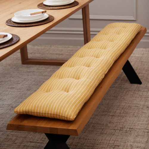 Ochre Stripe Bench Pad - Collection