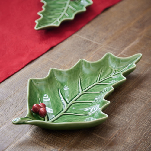 Holly Leaf Platter Large