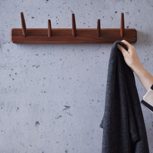 Pure Walnut Coat Hanger - Horizontal 