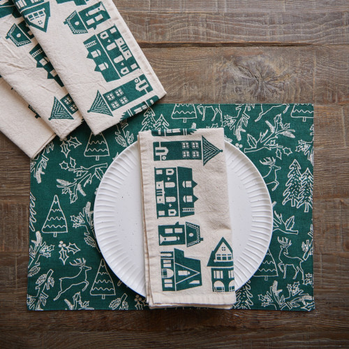 Spruce Village Napkin - Set of 4