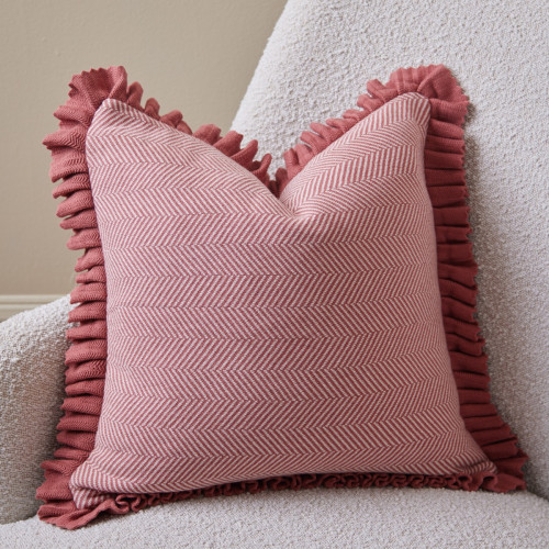 Herringbone Dusty Pink Cushion 