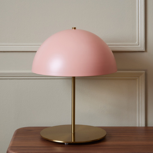 Dome Mushroom Table Lamp In Pink