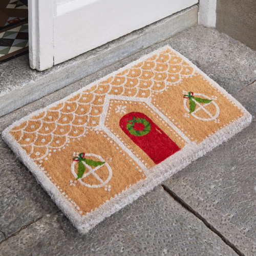 Gingerbread House Doormat
