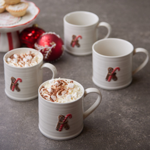 Gingerbread Man Mug - Set of 4