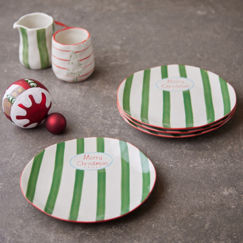 Merry Christmas Side Plate - Set of 4 