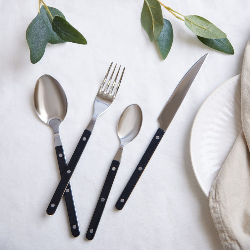 Sydney 24 Pc Cutlery Set - Black