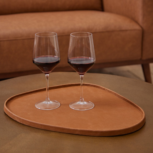 Reece Vintage Leather Tray Cognac