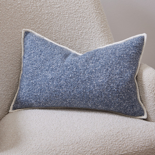 Blue Boucle Cushion