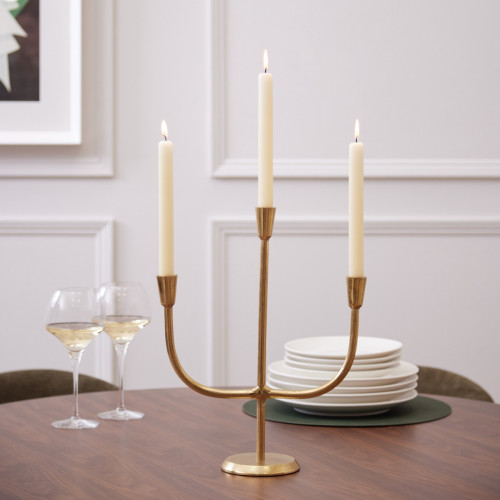 Lumiere Candle Stand Gold