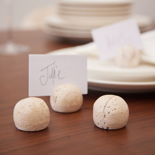 Ammos Travertine Card Holder - Set Of 4