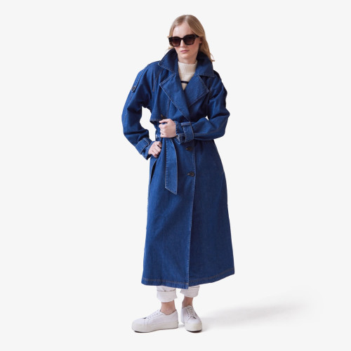Denim Trench Coat