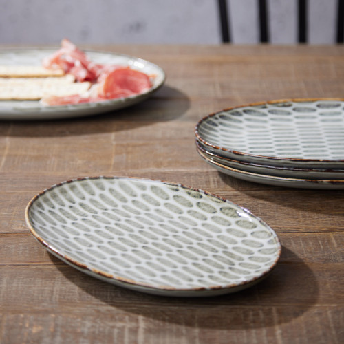 Mara Oval Plate-Set Of 4 