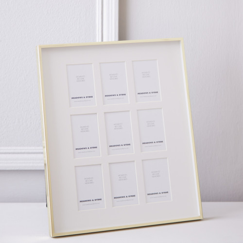 Gallery Photo Frame in Brass
