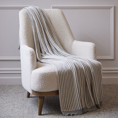 Rib Stripe Throw 