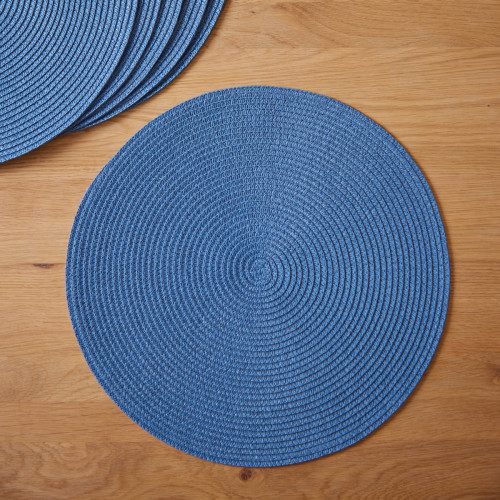Blue  Round Placemat - Set of 6