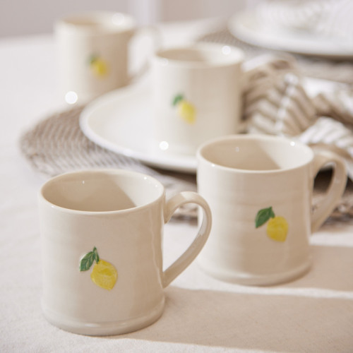 Lemons Mug - Set Of 4