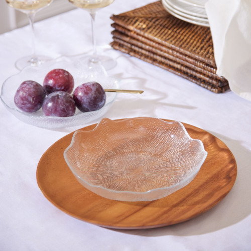 Jade Clear Wave Bowl - Set Of 2
