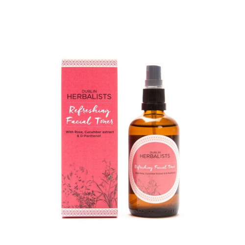 100ml natural facial toner with rose, cucumber and d-panthenol