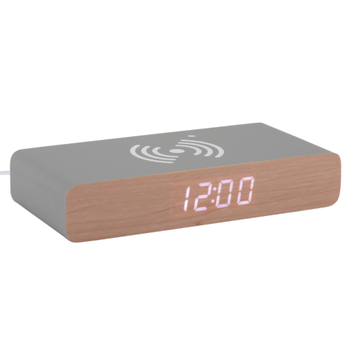 Retro Flat Led Alarm Clock - Mouse Grey