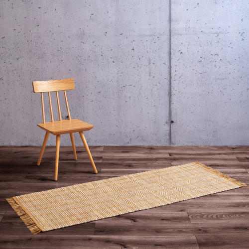  Blair Gold Cotton Fringe Runner 