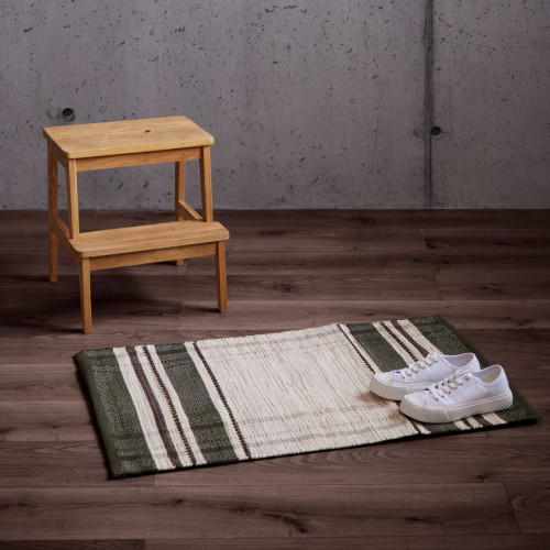 Madras Rug - Pine Green
