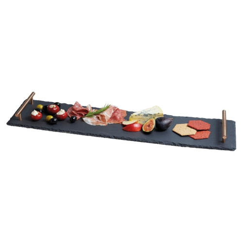 slate and copper serving platter