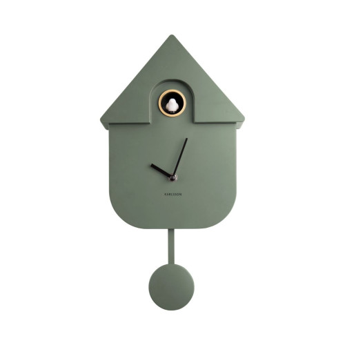 Modern Wall Cuckoo Clock - Jungle Green