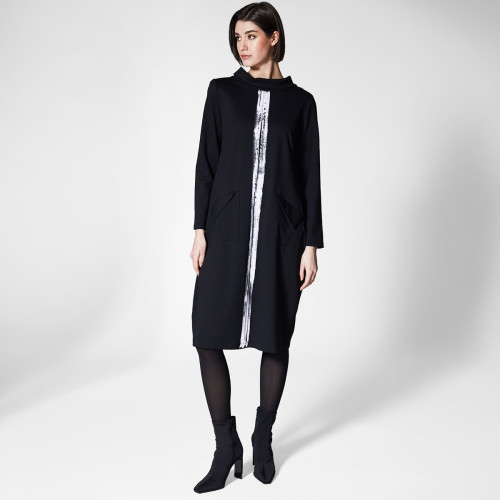 Black Brush Stroke Dress